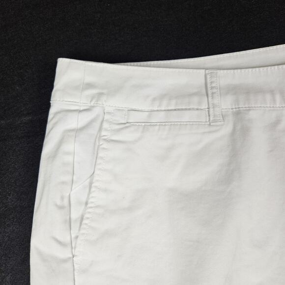 Lane Bryant City Chino Shorts White Cotton Stretch 5" Summer Womens Plus Size 28 - Picture 3 of 12